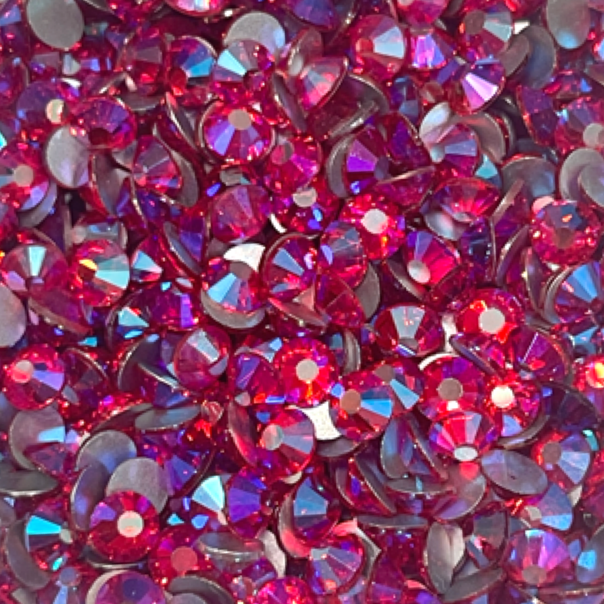 Acrylic (Plexiglas) Flatback Rhinestones Heart Shaped Light Siam 18mm