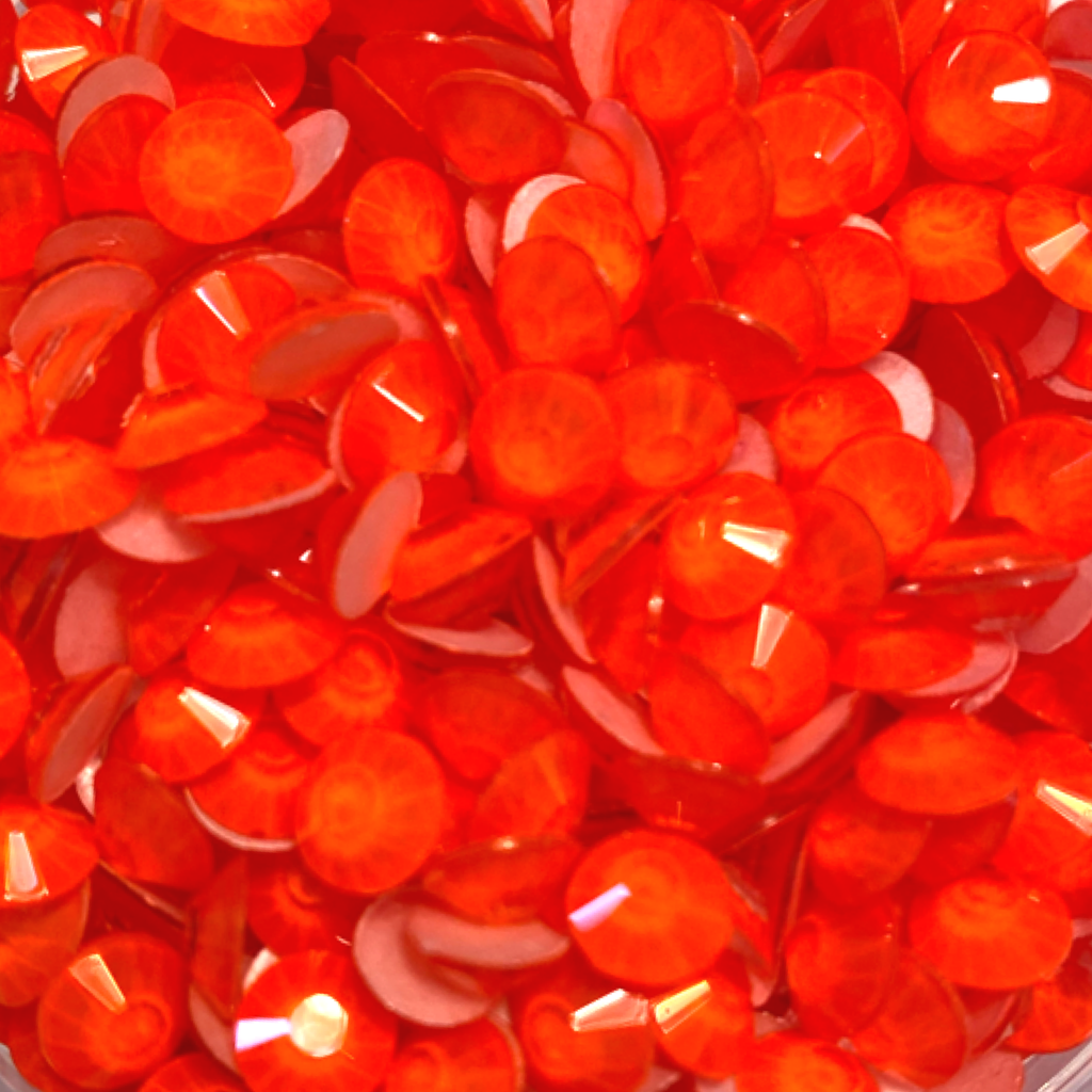Neon Orange Glass Rhinestones – Sass & Crafts, LLC